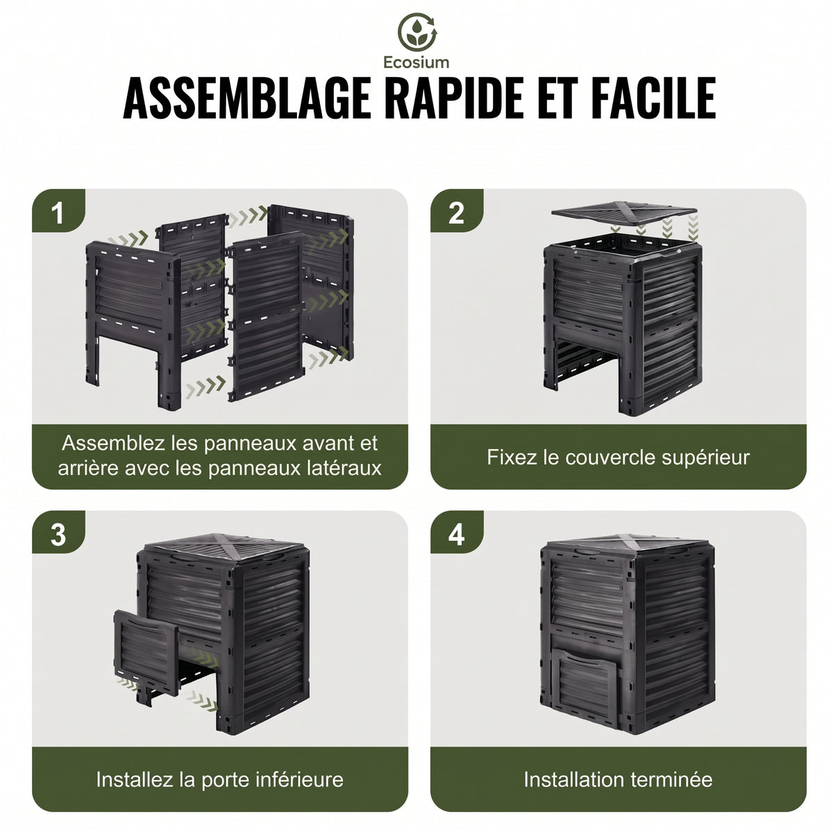 Composteur de jardin 300L | Ecosium