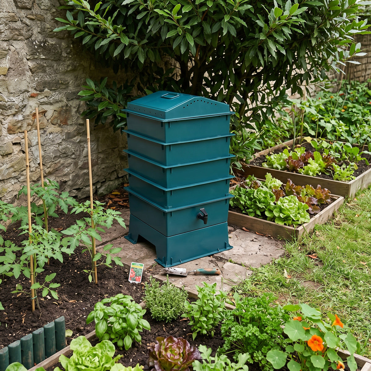 Lombricomposteur 4 plateaux 60cm | Ecosium