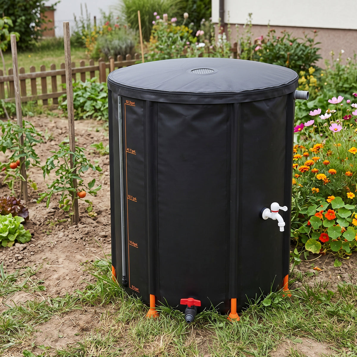 Récupérateur d'eau de pluie pliable 201L | Ecosium