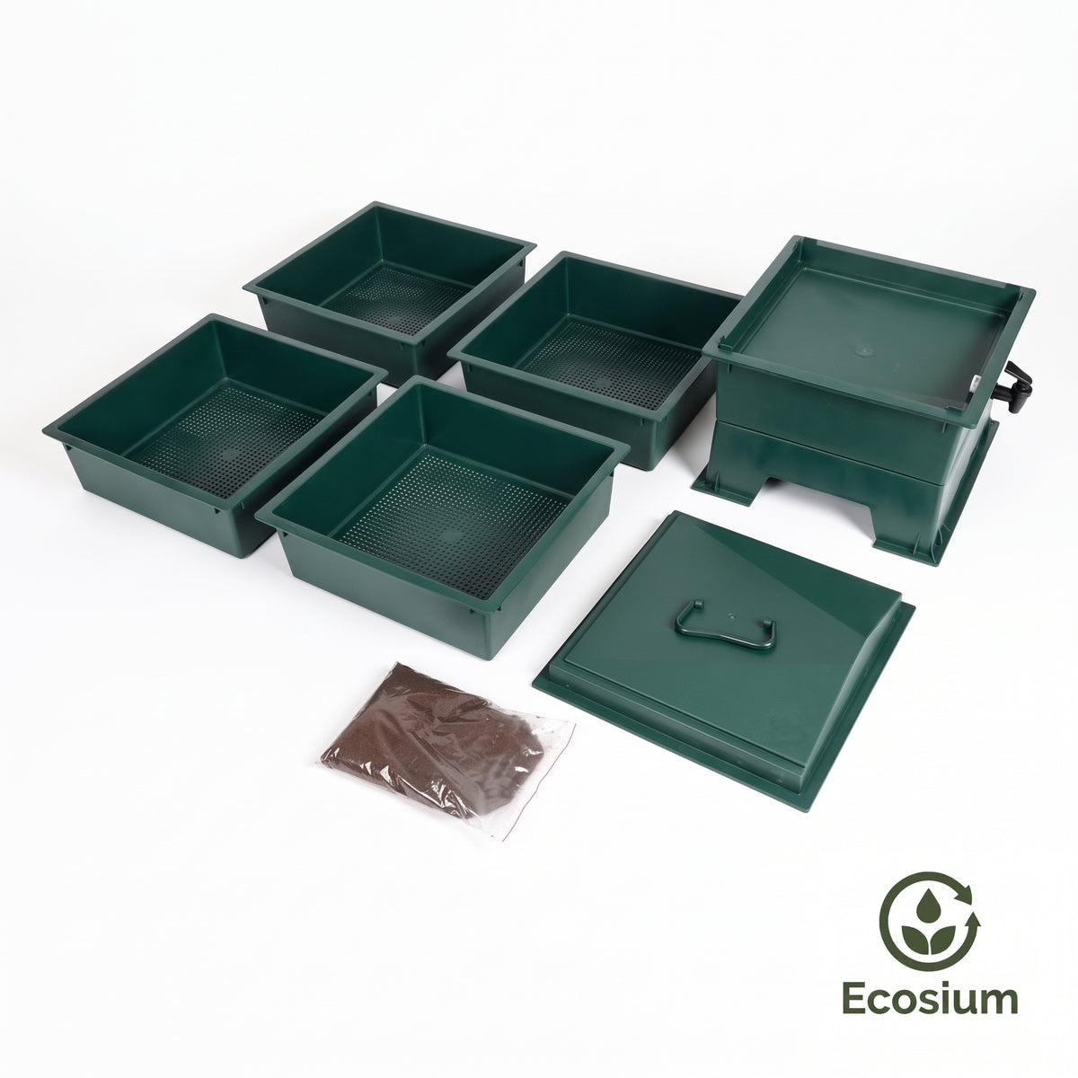 Lombricomposteur 4 plateaux 60cm | Ecosium