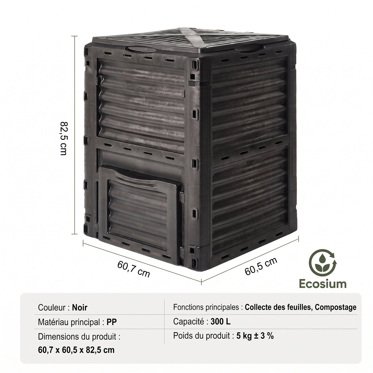 Composteur de jardin 300L | Ecosium