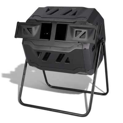 Composteur rotatif double chambre 163L | Ecosium
